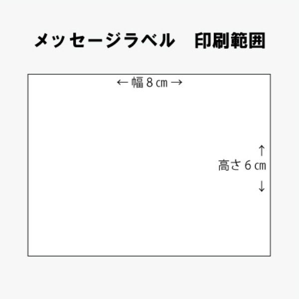 メッセージラベル印刷範囲